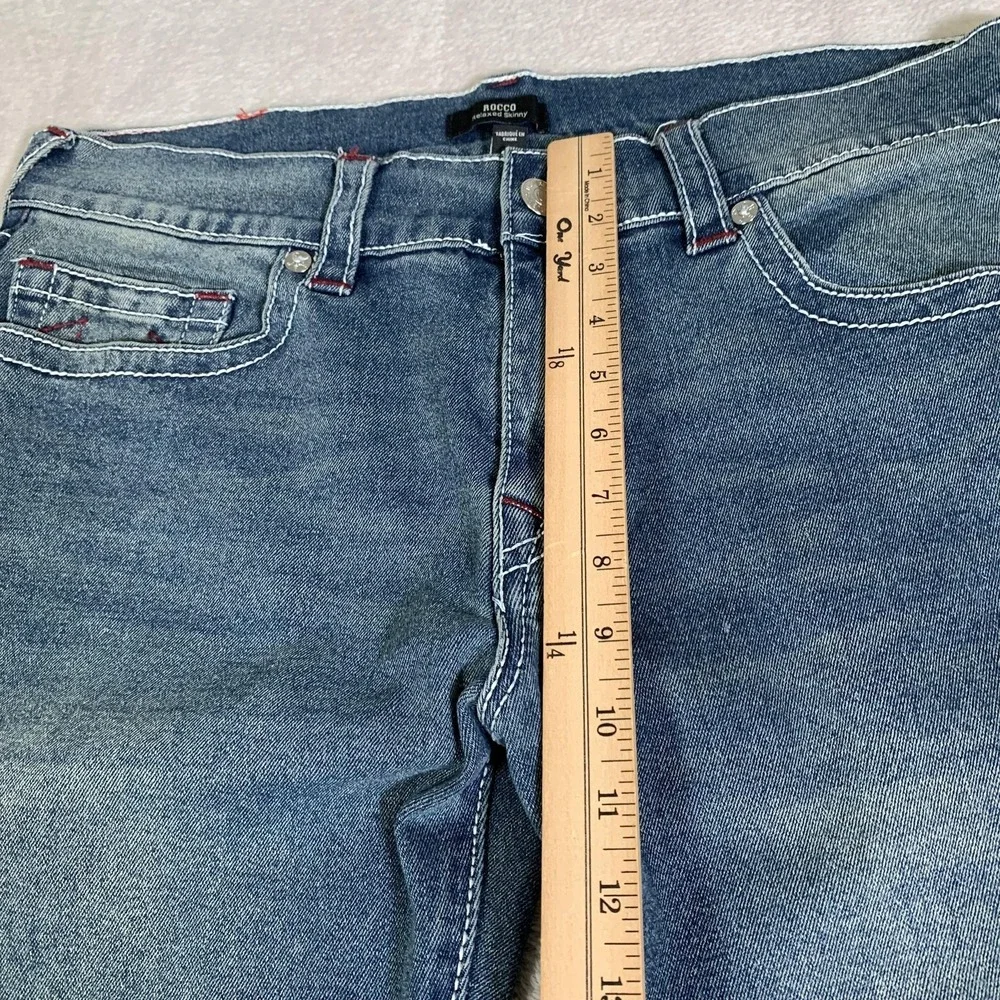 True Religion Rocco Big T Jeans Mens 34x30 Blue‎ Medium Wash Relaxed Skinny NEW